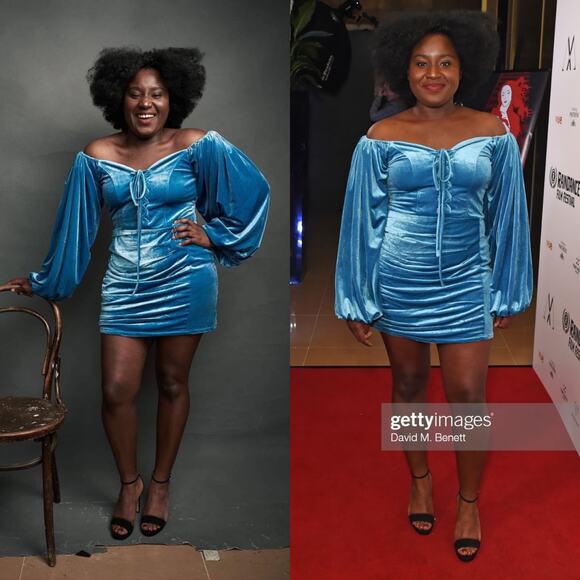 NWT KAI Collective Beebeeta Off Shoulder Turquoise Lace Up Velvet Mini Dress XL - Picture 2 of 16